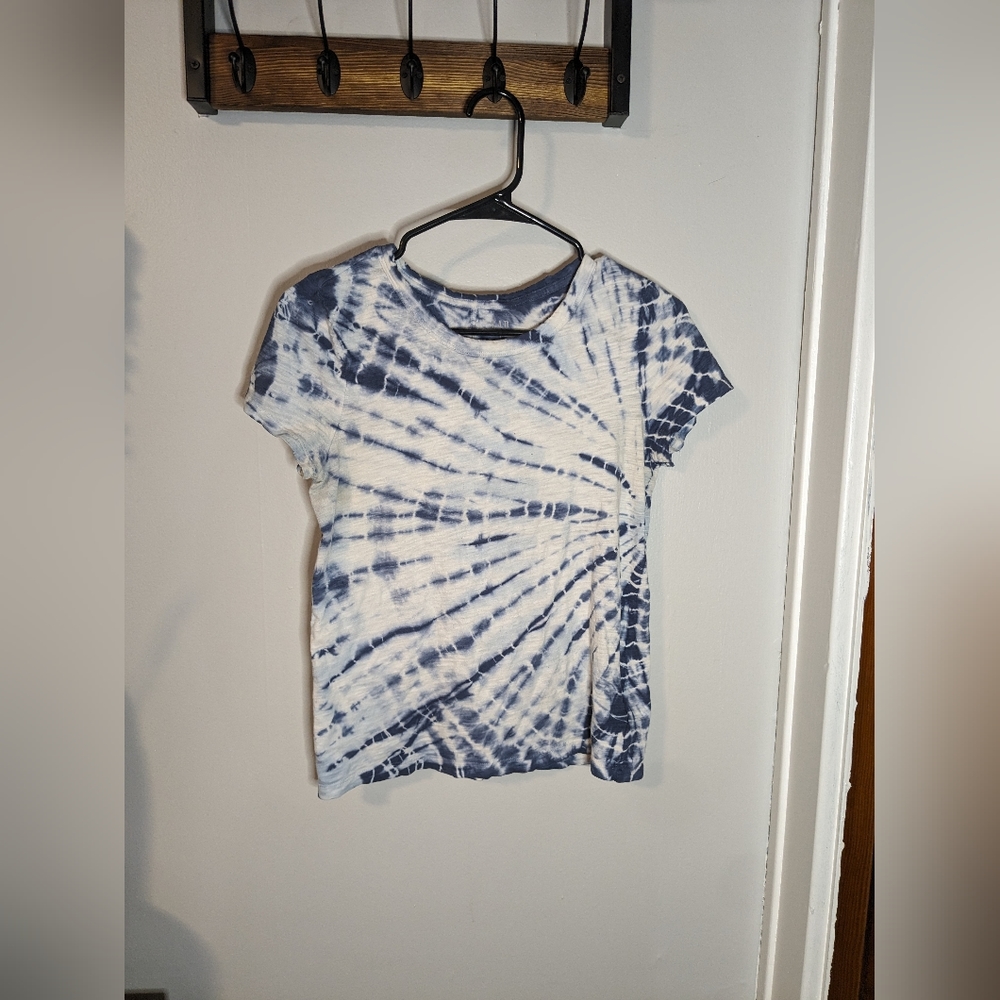 Gap Blue and White Tye Die T-shirt